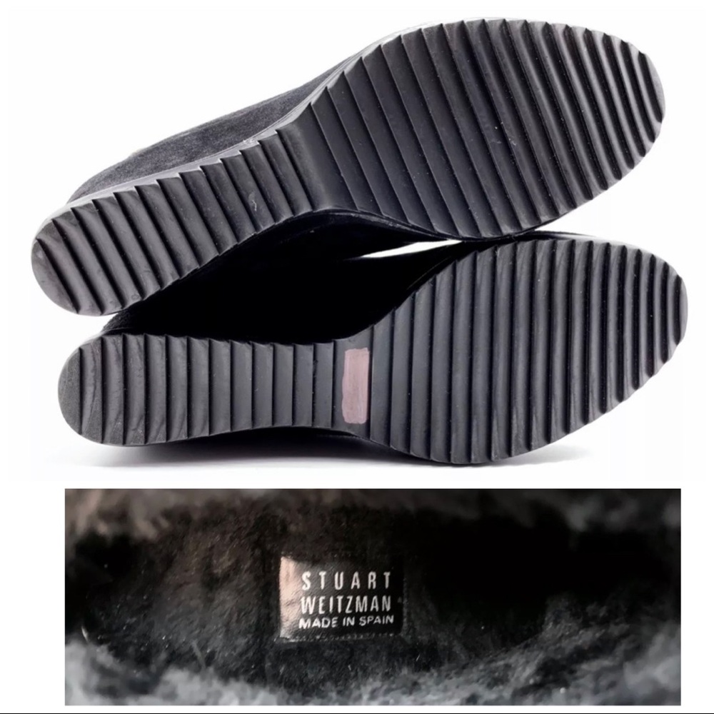 Stuart Weitzman Platform Wedge Ankle Bootie Sz 6.5 - image 8